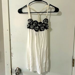 Black and white Flowery cami
